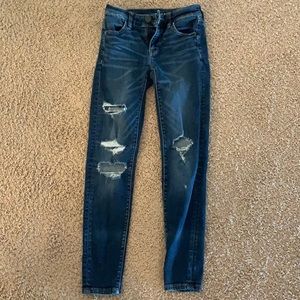 American Eagle ripped jeans, size 0